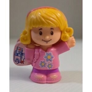 Fisher-Price Little People Emma Figure Travel Together Airplane School Bus